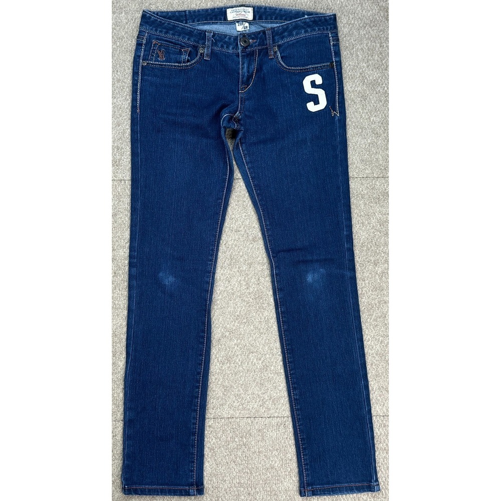 California Dream WHO.A.U Embroidered Women's Denim Jeans Size 28R/6R